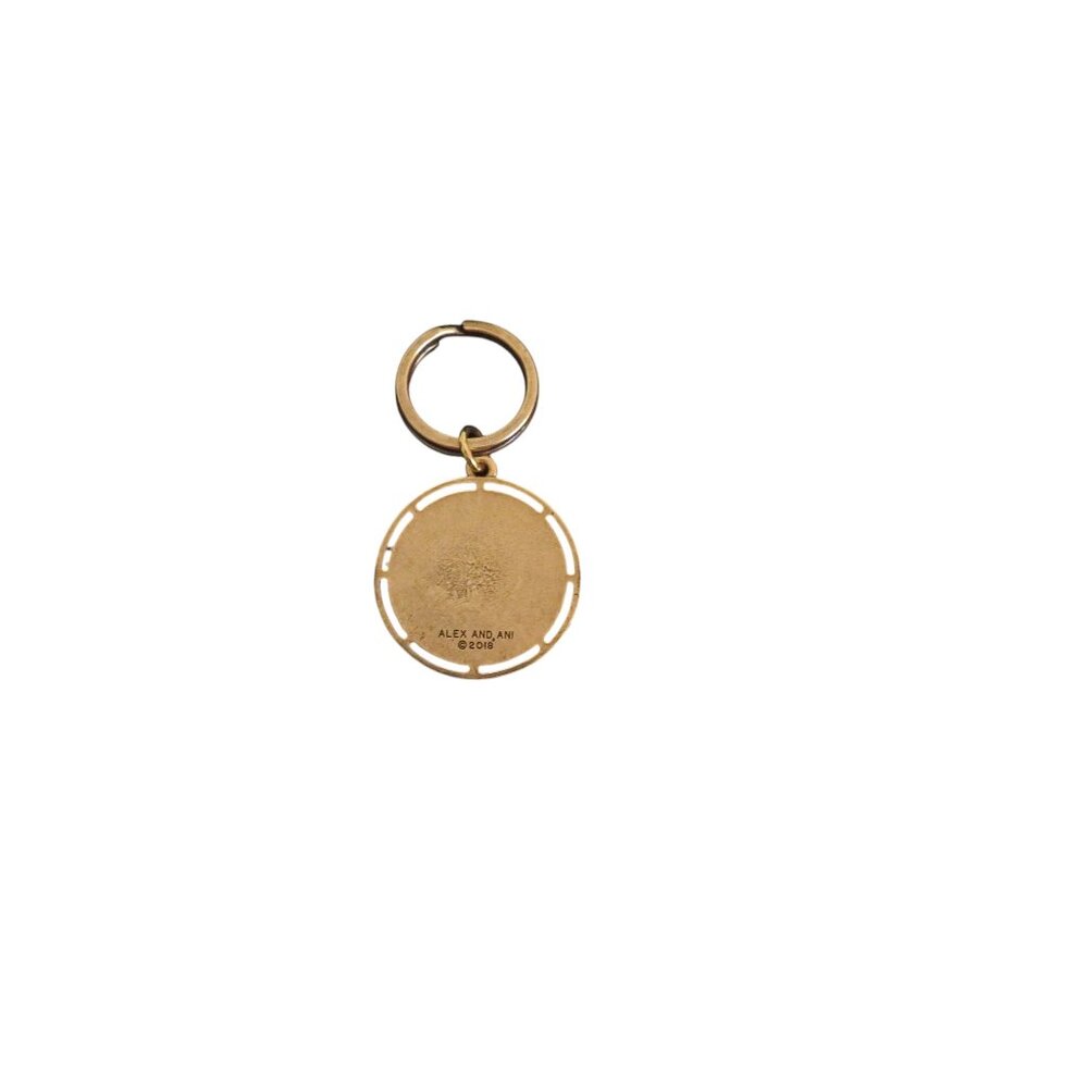 Alex and Ani "100 Made" Rafaelian Gold Key Fob, NWT - Picture 4 of 4